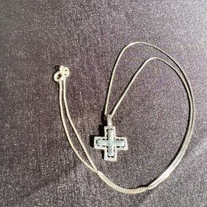925 SS cross necklace.